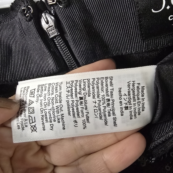 J. Crew Collection sequin Pencil Skirt in Black Evening Occasion Party Birthday - Picture 10 of 11